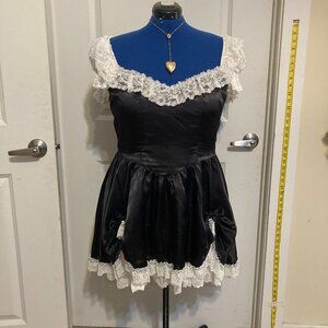 Dolls Kill Current Mood Bad Meets Evil Satin Mini Dress